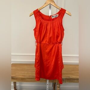 Anthropologie Red Sleeveless Dress